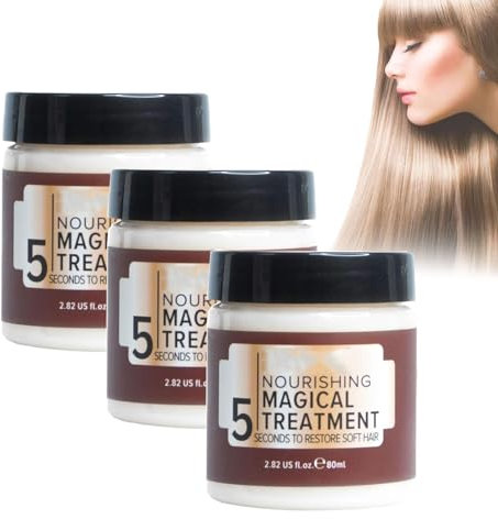 Vikada Nourishing Magical Treatment - 5 Sekunden zur Wiederherstellung von weichem Haar, Haarreparaturcreme, Kollagen-Haarmaske, Keratin Magische Haarbehandlungsmaske (3pcs)
