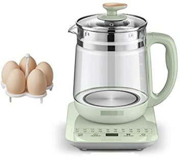 Elektrischer Wasserkocher Teekessel 1,8 l Glas-Teekanne mit herausnehmbarem Teesieb – Smart-Touch-Panel, Dash-Eierkocher – Multifunktions-Glas-Teekanne – Smart Menu
