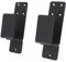 Gate Barricade Brackets, Durable U Shape Reinforced Gate Bar Bracket for 2x4 Boards (Black)