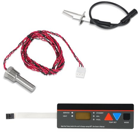 dugee IDXIGN1930 FDXLBKP1930 FDXLTER1930 Kit riscaldatore per piscina compatibile con Hayward serie H Low Nox Pool Heater Igniter Keypad Membrana Termistore Combinazione Pacchetto 2 anni di garanzia
