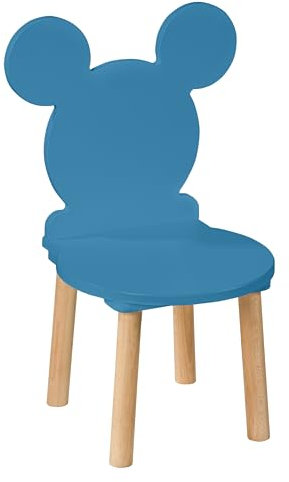 PlayPals Furniture kinderstuhl - holzstühle Kinder für EIN 2-7 Jahre, Toddler Chair - Kindersitzmöbel Stuhl, kindersessel kinderzimmer möbel Maus blau