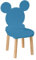 PlayPals Furniture kinderstuhl - holzstühle Kinder für EIN 2-7 Jahre, Toddler Chair - Kindersitzmöbel Stuhl, kindersessel kinderzimmer möbel Maus blau