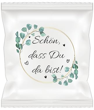 Gummibärtütchen mit je 10g leckerer Fruchtgummis (Schön, dass Du da bist!, 10 Stück)
