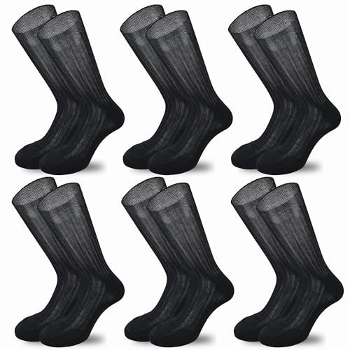 LEON D'ORO Calze Uomo Cotone Corte 6 Paia Calze Uomo Filo di Scozia Made in Italy Calzini Corti (IT, Numero, 40, 42, Regular, Regular, Nero 6 Paia Costa)