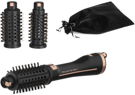 Rowenta Ultimate Experience CF9625 Brosse soufflante à air chaud À chaleur Noir, Bronze 750 W