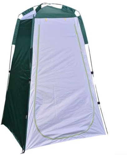 Tienda de campaña de ducha con picos de tierra para camping, pesca y eventos al aire libre (verde)