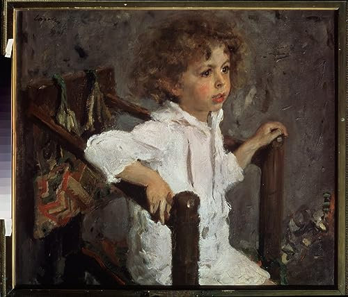 OuDeZjzhu Ölgemälde Wandbilder Wandkunst Bild Druck Leinwand Malerei Poster Porträt von Mika Morosov von Valentin Aleksandrovich Serov Modern Wandbilder für Wanddekoration 60x90cm
