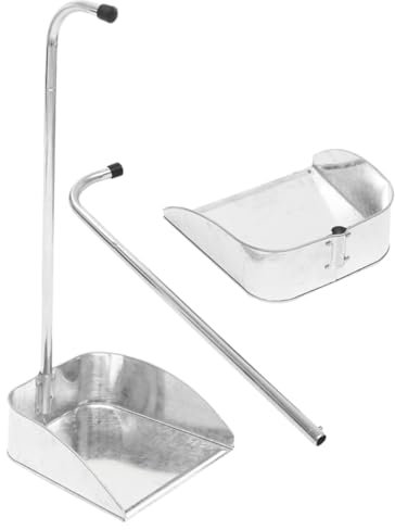 Baluue 2pcs Heavy Duty Garbage Dust Pan for Household and Office Cleaning Handle Dustpans Fine Craftsmanship for Efficient Dust Removal and Easy Storage