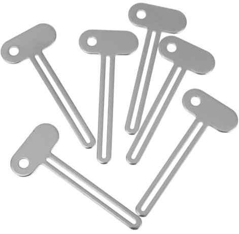 Healifty 6pcs Toothpaste Squeezer Key Tube Squeezer for Metal Tube Roller for Ages
