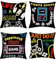Joymaison Gamer Room Video Game Throw Pillow Covers 45x45 cm Set of 4 Controller Gaming Cushion Covers Home Decor for Teen Boy Bedroom Playroom Couch Chair