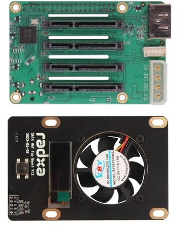 Raspberry Pi 5 Penta SATA HAT con Top Board - Fino a 5 dischi SATA HAT