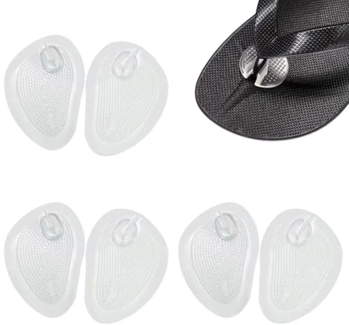 WUSJCOF 3 Paar Flip Flop Gel Pad, Zehenschutz Kissen, Zehenschutz Schuheinlagen aus Silikongel, für Flip Flops, High Heels & Sandalen, zur Reduzierung von Reibung und Verhinderung von Blasen