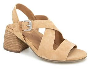 Gentle Souls by Kenneth Cole Women's Mela Heeled Sandal, Tan Suede, 2.5 UK