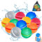 Wiederverwendbare Wasserbomben, 12er-Pack wiederverwendbare Wasserballons, selbstschließend, Wasserspielzeug für den Sommer im Freien für Kinder und Erwachsene, magnetische Wasserballons
