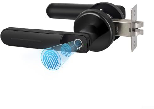 Solución electrónica de la puerta de la cerradura elegante interior de la huella dactilar con el acceso dominante mecánico para