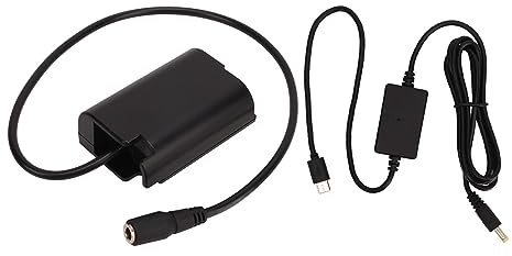 Ejoyous Coupleur CC DMW DCC17, Sortie 7,4 V-8,4 V, Entrée 5 V 9 12 15 20, Haute efficacité de Conversion DMW DCC17 Kit Adaptateur Secteur ABS Type C pour Caméras GH6