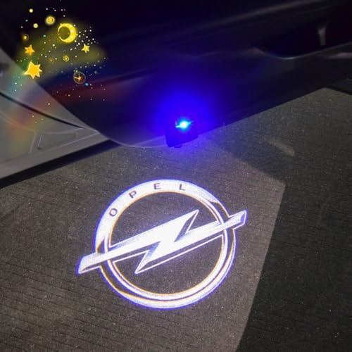 R-timer 2 Stück Personalisierte Autotür Licht Projektor für OPEL Astra J 2010-2015, Autotürlichter Willkommenslicht Logo Projektionsleuchten Autotürprojektor