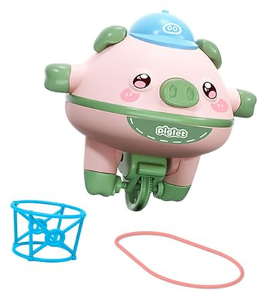 mophrati Walking Tumbler Toy Novelty Tightrope Walking Tumbler Unicycle Toy Provides Unique Balance Fun For Children Balance Pig Piglet Tightrope Cartoon , Green
