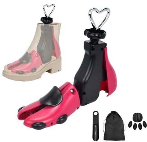 ZOVRIXIA Embauchoirs à Chaussures Homme Femme Réglable Largeur et Longueurs | Elargisseur Chaussure Bottes avec Chausse-Pied pour Homme Femme