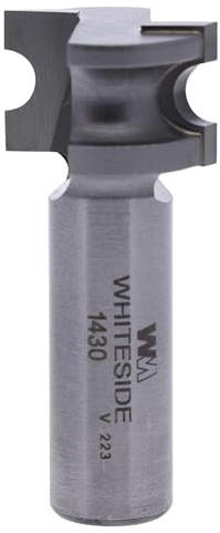 Whiteside Router Bits 1430 Half Round Bit with 1/8-Inch Radius 9/16-Inch Cutting Length