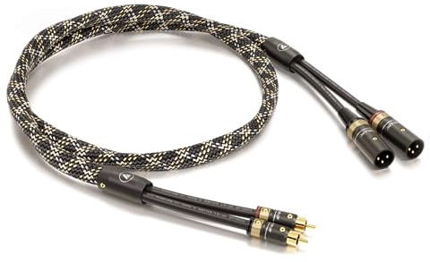 VIABLUE SALE/ALTE SERIE/ABVERKAUF NF-S1 SILVER QUATTRO Cinch-XLR-Kabel Männlich * Analog/NF * Audiokabel * TWIST * 1 Stück * 4-fach Abschirmung * T6s Cinch-/XLR-M-Stecker * 100 cm * 1.0 m