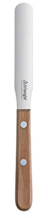 triangle 32 519 12 00 Confiseriepalette Classic Wood Kirschbaum, 12 cm Made in Solingen/Germany professionelle Qualität Streichpalette klein mit Holzgriff