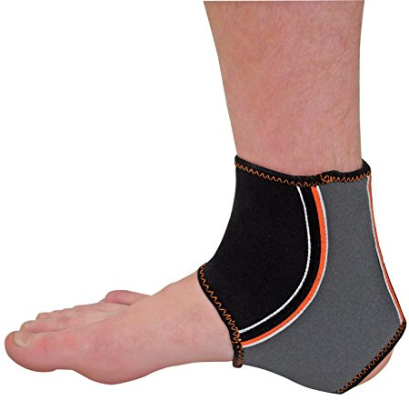 Aidapt Large Elasticated Compression Rehabilitation Ankle Support Brace for Plantar Fasciitis, Tendonitis, Ligament Damage and Muscle Injury. Aid for Men and Women