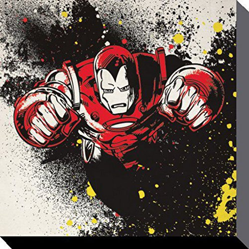 1art1 Iron Man Poster I Know Everything. I Can't Help It. Bilder Leinwand-Bild Auf Keilrahmen | XXL-Wandbild Poster Kunstdruck Als Leinwandbild 40x40 cm