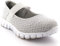 Womens Running Walking Shock Absorbing Sports Performance Shoes Gym Mary Jane Trainers - Grey - UK5/EU38 - BS0061