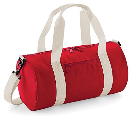 Bagbase Mini Sporttasche (Einheitsgröße) (Rot/Off Weiß)