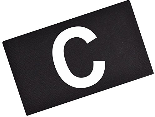 fanshirts4u Kapitänsbinde Spielführerbinde Capitainsband C (schwarz, Junior ca. 22cm Umfang)