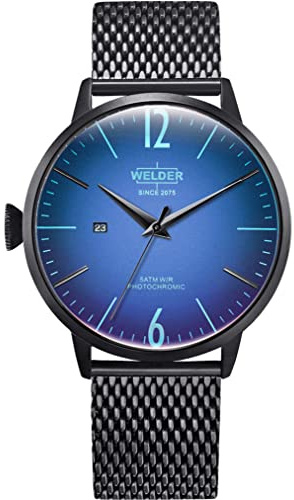 WELDER Breezy Herren-Armbanduhr WRC408, schwarz, klassisch, Schwarz, Klassisch