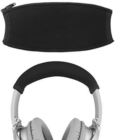 Geekria Funda para Diadema de Repuesto para Auriculares Bose QuietComfort 35 Series 2 Gaming, QC35II, QC25, Almohadilla para la Diadema/Protector de Diadema, no Necesita Herramientas (Negro)
