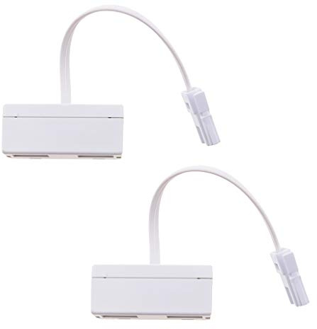 KESOTO 2x RJ11 UK Male to UK Female Adapter Double Socket Telephone Splitter
