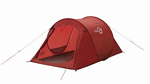 Easy Camp Unisex – Erwachsene Pop-Up Tunnelzelte, Rot, 2 Personen