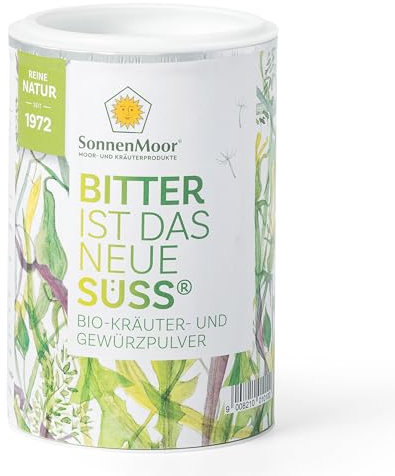 BIO-Bitterpulver - Bitter ist das neue Süß - in der 100g Dose - ein Naturprodukt des österreichischen Familienunternehmens SonnenMoor, tätig seit 1972.