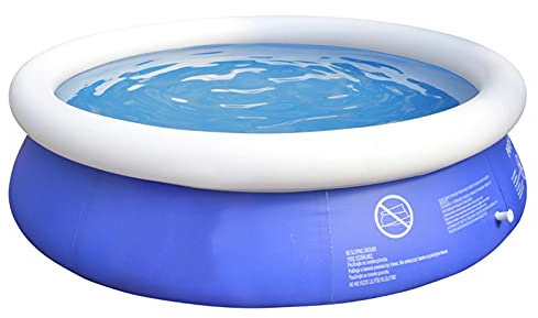 HGYJ Pataugeoire Ronde, Grande Piscine familiale, Bleu/Deux Tailles，Jardin d'été en Plein air en Bord de mer intérieur, Enfants/Tout-Petits/Adultes,Blue,240 * 63cm