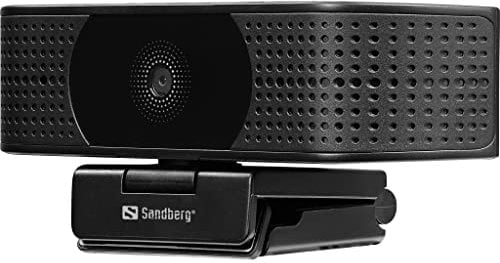 Sandberg 134-28 Pro Elite 4K UHD Webcam mit geräuschreduzierendem Stereo-Mikrofon, USB A/USB C