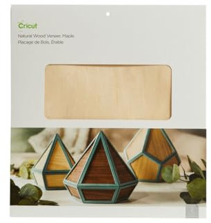 Cricut Natural Holzfurnier | Maple | 30,5 cm x 30,5 cm (12 x 12) | 2-Pack | Für Cricut Explore und Maker -Maschinen. Benötigt Deep-Point-Klinge.