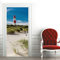 A.Monamour Türtapete Selbstklebend Türfolie Türposter 3D Leuchtturm Rot Weiß Auf Der Düne Sylt Insel Deutschland Vinyl Folie Türdeko Tapete Wandbild Türaufkleber Türtattoo 77 x 200 cm