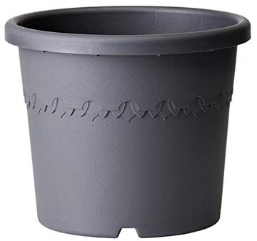 Jardin botanique Pot de fleur en plastique, fleurs lys plante en pot plantation de légumes pot de fleur parc carré pot de fleur stockage seau outil seau flux de jardinier (gris 29*29*24.7cm)