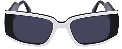 Karl Lagerfeld Unisex KL6106S Sunglasses, Black/White, Einheitsgröße