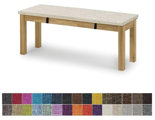 yaoumeo Bankauflage Sitzkissen,Bankkissen,90x40x5cm Gartenbank Auflage,Waschbar-Abnehmbarem,Mehrere Farbgrößen Verfügbar(Beige Weiß)