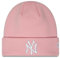 New Era New York Yankees MLB League Essential Pink Cuff Knit Beanie - One-Size