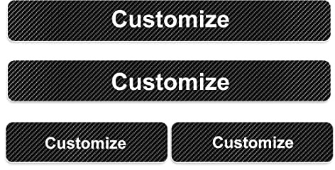 Sucroddy Custom Car Door Sill Protector Threshold Protective Stickers, Carbon Fiber Stickers Door Sill Scuff Plate Cover for Car Door Steps