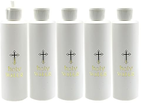 2/5 stücke Weihwasser Flaschen 250ml Religiöse Kreuz Ostern Kunststoff Flasche Container für Home Party Küche Dekoration Geschenk Wasserflasche Heilige Katholische