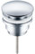 BALNEO Bouchon D'évier Universel Click Cone Pop-Up Chromé, Laiton, Antirouille, Étanche, Raccord de Vidange Universel, 66mm X G1 1/4, Click Clocke D vers L'évier