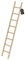 PROREGAL Sprossen-Anlegeleiter Holz ohne Traverse | 8 Sprossen | Leiter, Teleskopleiter, Trittleiter, Bockleiter, Sprossen-Doppelleiter
