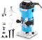 Genmitsu Défonceuse à paume 1 HP, outil à bois compact 30 000 tr/min avec base fixe, avec pince ¼ , parfait pour le travail du bois CNC et les projets de bricolage
