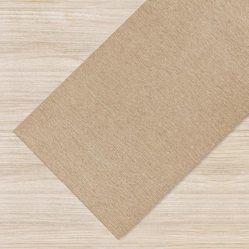 Il Gruppone Passione Casa Tappeto in Ciniglia Cucina Antiscivolo Made in Italy Passatoia Tinta Unita Antimacchia Multiuso Corridoio Soggiorno Lavabile in Lavatrice - 50x100 - Ciniglia Beige